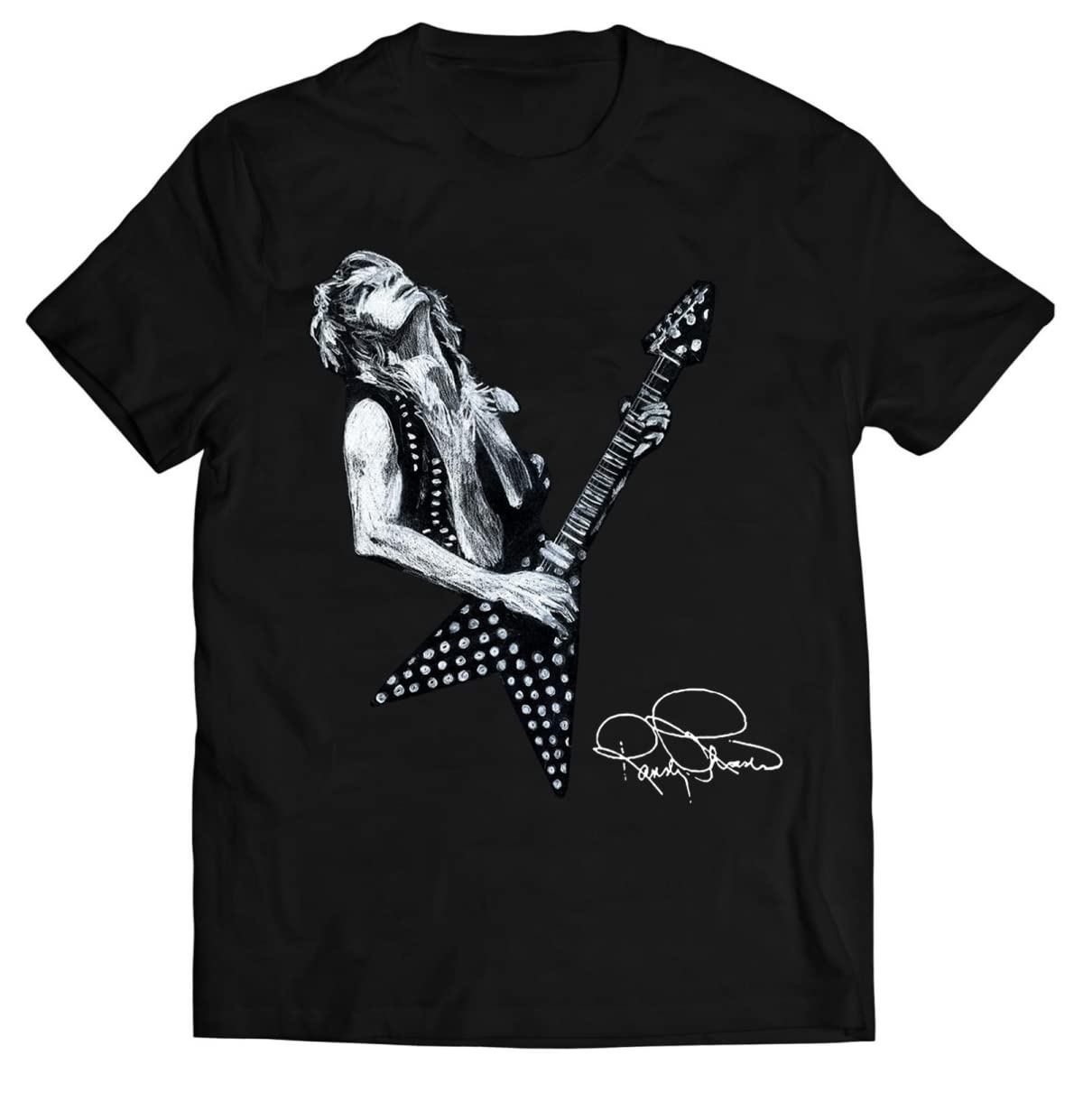 CUICAN Mens Randy-Rhoads Tshirt Incubus Shirt Sports Soft Light Short Sleeve T-Shirts Black XL