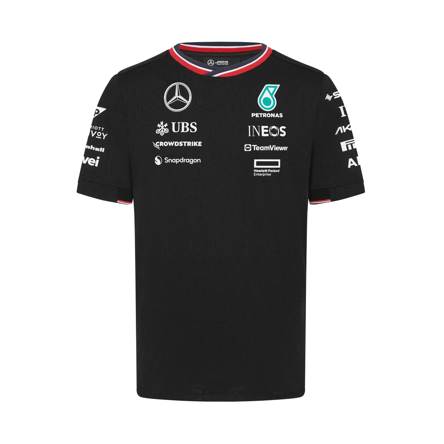 Mercedes AMG Petronas F1 Mens 2024 Team Driver Tshirt - Black - Size: L