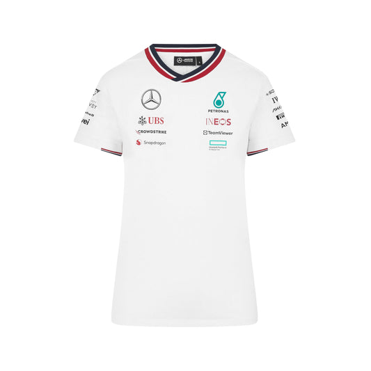 Mercedes AMG Petronas F1 Womens 2024 Team Driver Tshirt - White - Size: XXL