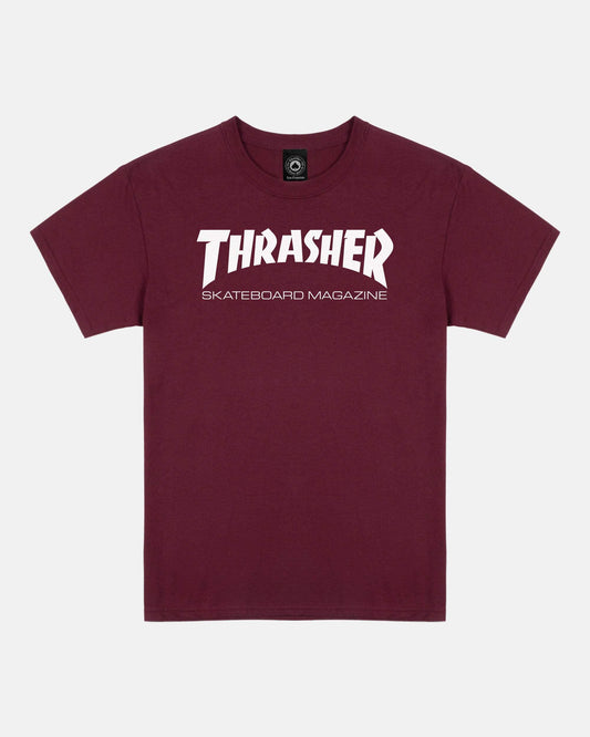 SKATE MAG - TSHIRT - MAROON Red L