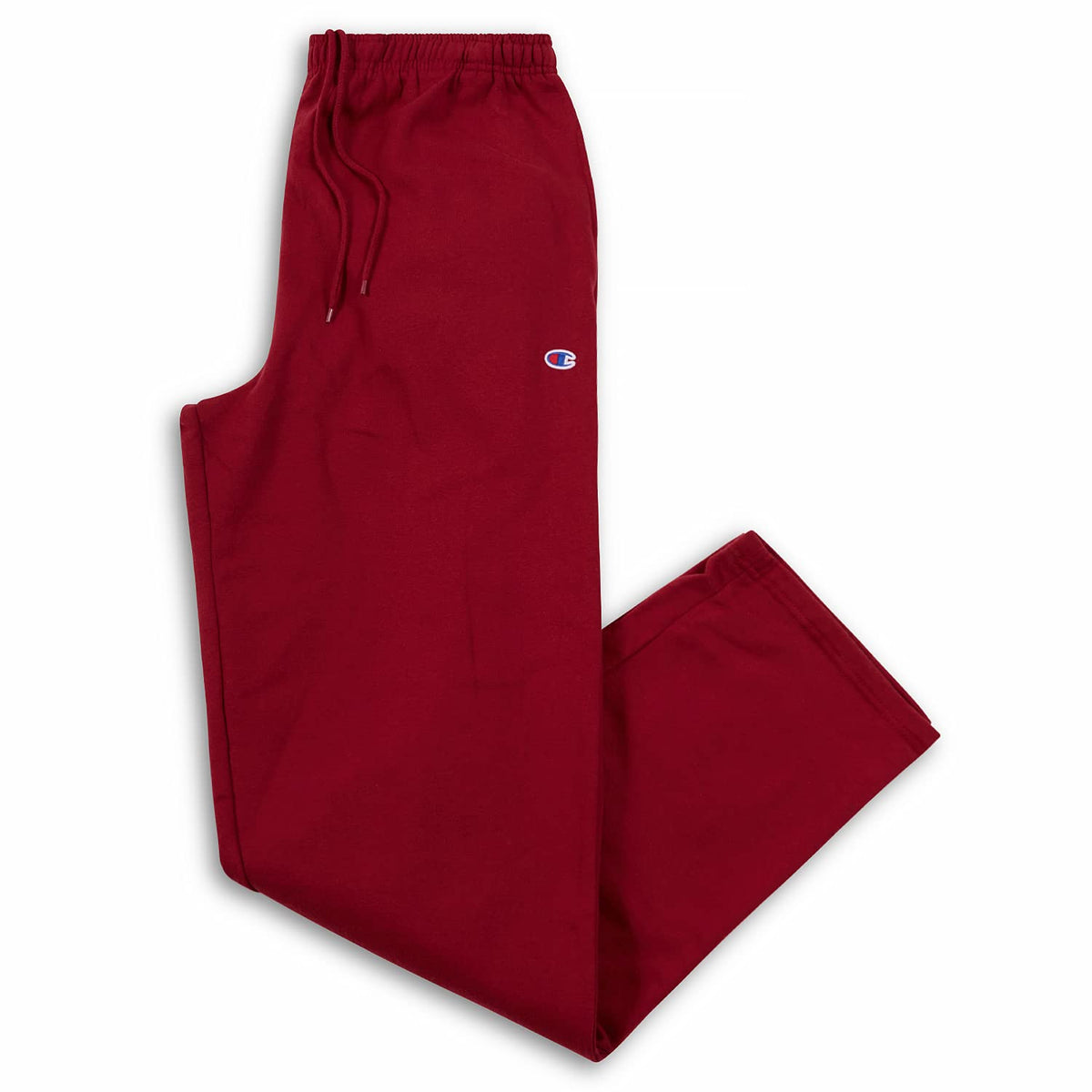 Champion Big and Tall Sweatpants for Men – Open Bottom Men’s Fleece Sweatpants Burgundy