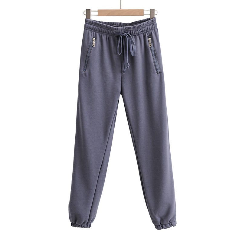 Drawstring Elastic Waist Sweatpants