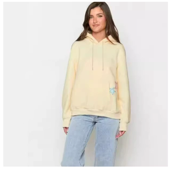 Star-Embroidered Hoodie